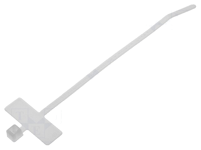 Kabelbinder; met schrijfveld; L: 100mm; W: 2,3mm; polyamide; 80N Kabelbinder; met schrijfveld; L: 100mm; W: 2,3mm; polyamide; 80N